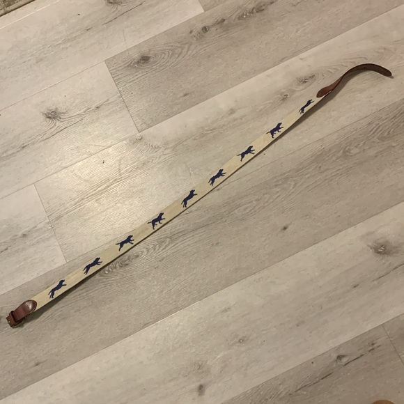 Stylish Tan and Blue Men's Belt - Picture 12 of 13